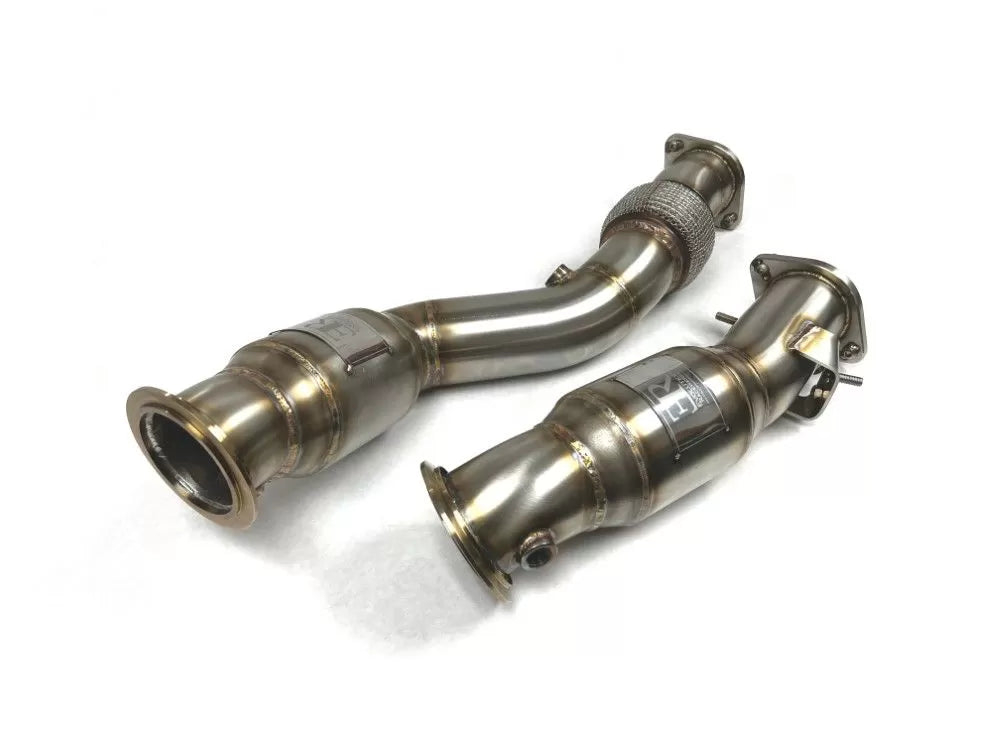 Evolution Racewerks S58 Engine Brushed Finish 200 CEL Catted Downpipes BMW M3 | M4 2021+